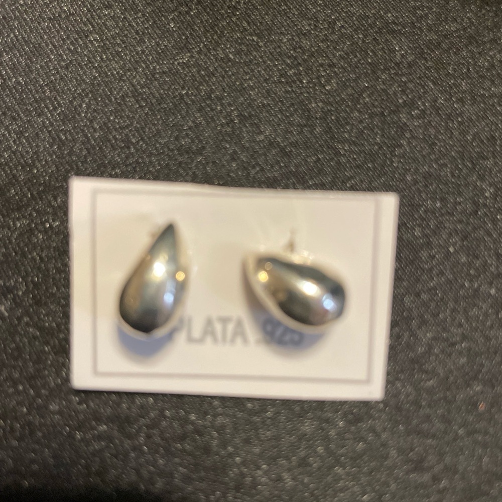 Teardrop earrings Sterling silver 925